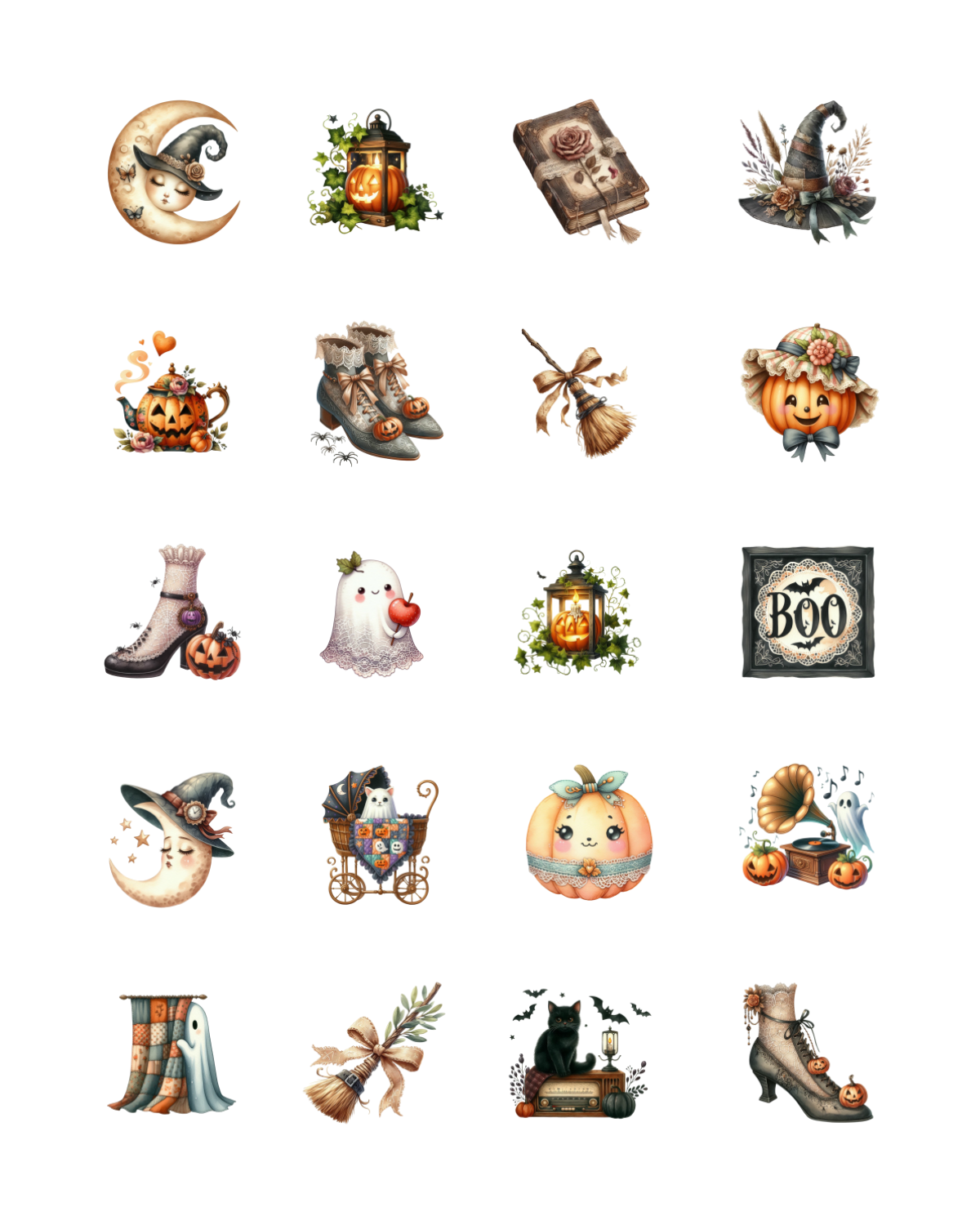 PCC 2044 CUTE HALLOWEEN Transfer Paper | THE CHARM BAR