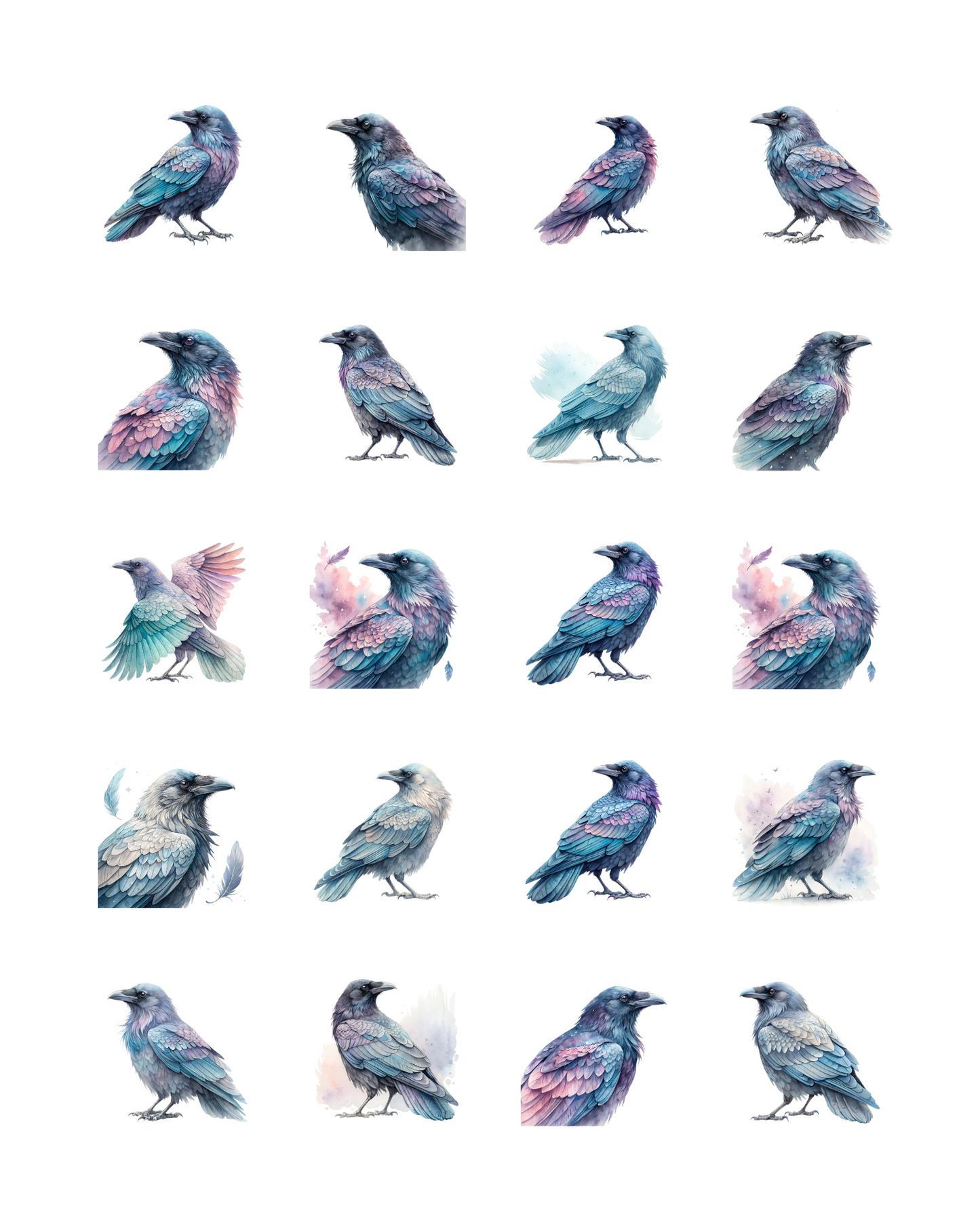 PCC 2047 MYSTICAL CROWS Transfer Paper | THE CHARM BAR