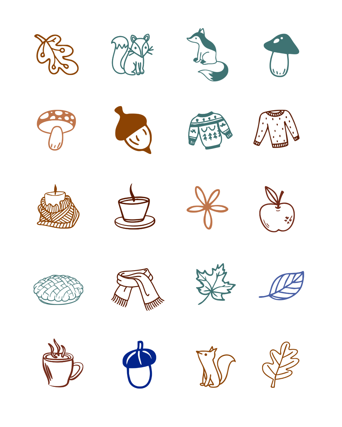 PCC 2051 AUTUMN DOODLES Transfer Paper | THE CHARM BAR