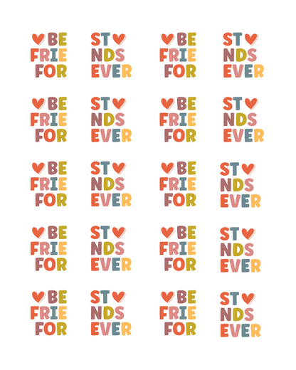 PCC 2061 BEST FRIENDS FOREVER (2PK) Transfer Paper | THE CHARM BAR