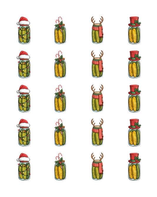 PCC 2075 CHRISTMAS PICKLES Transfer Paper | THE CHARM BAR