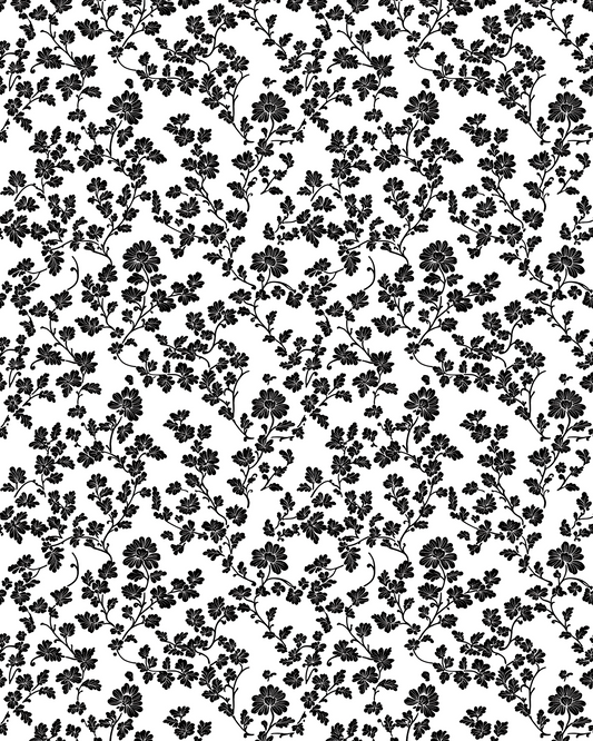 PCC 494 Transfer Paper | B/W FLORALS