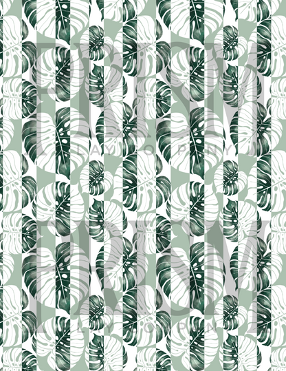 PCC 332 Transfer Paper | MONSTERA STRIPES