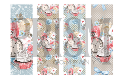 BOOK045 TRANSFER PAPER | Bookmark Set of 4 | WONDERLAND