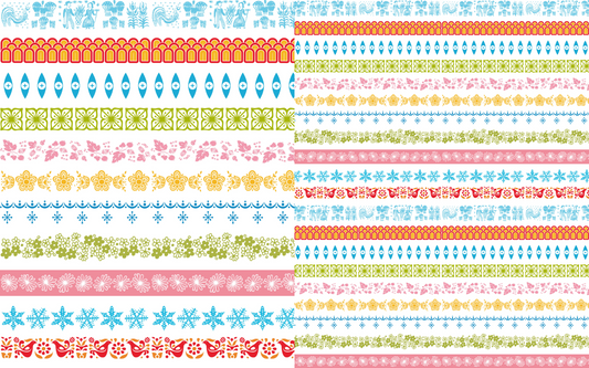 PCC VK100 PYREX PATTERNS 2PK Transfer Paper | POLYMER CLAY