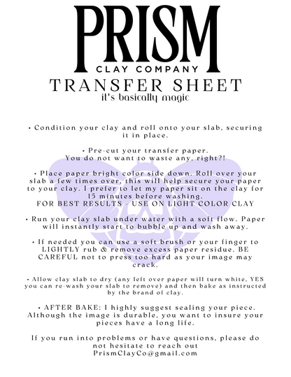 Transfer Paper Bundle | Ornamental Galaxy 4 sheets