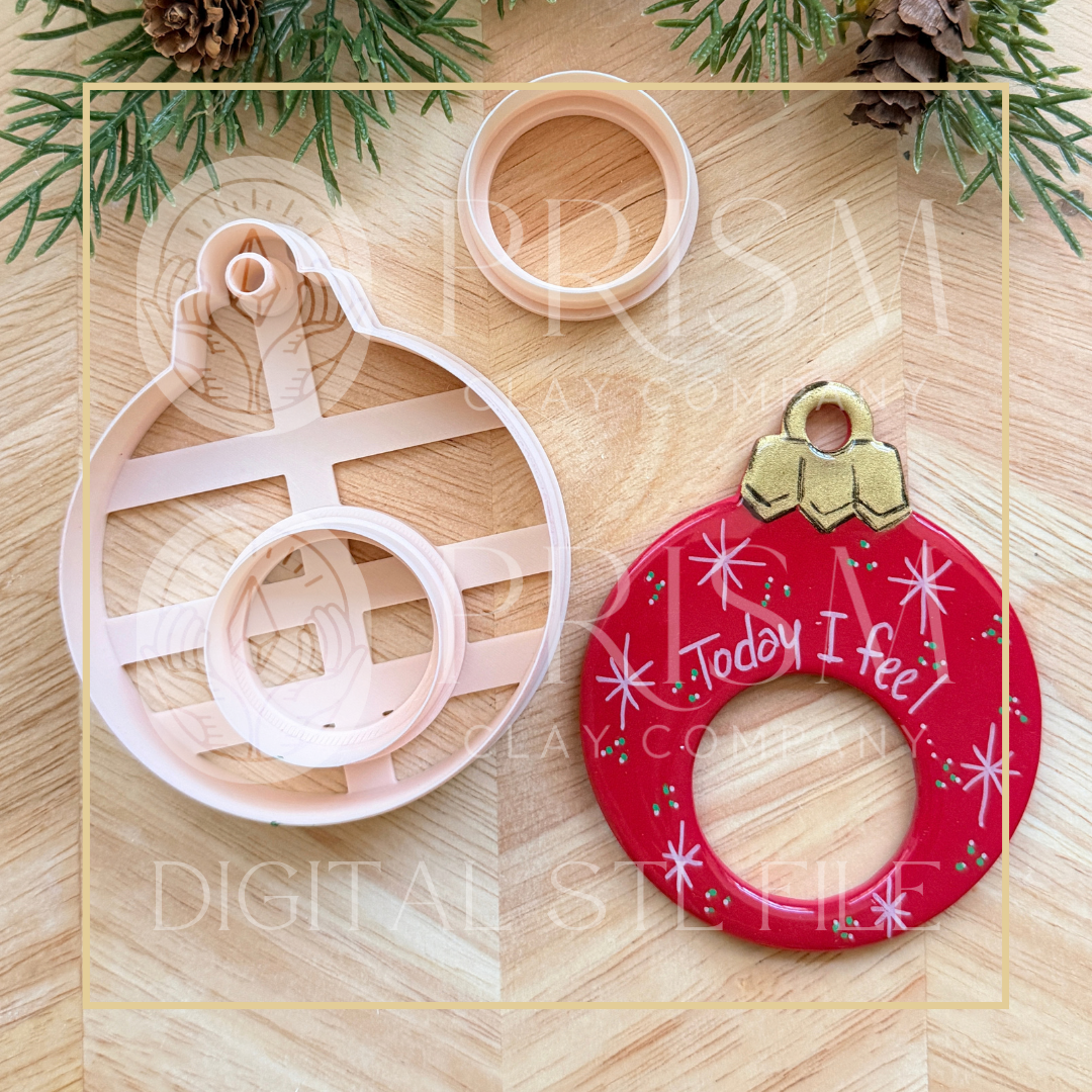 HOLIDAY/CHRISTMAS MOOD MAGNET STL FILE | Digital Instant Download | 3D Printing STL File | Polymer Clay Tool | Polymer Clay Cutter STL File