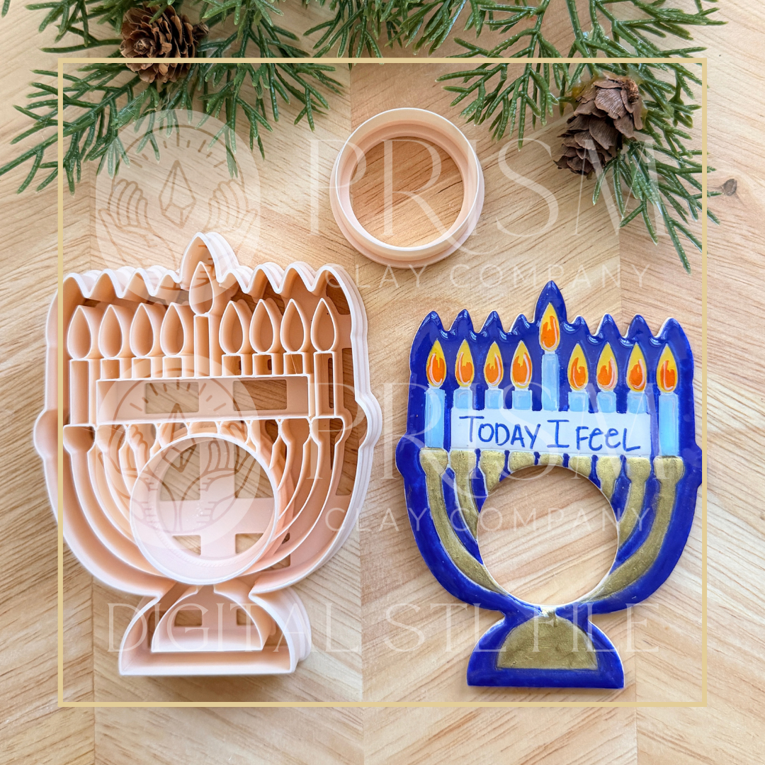 HOLIDAY/CHRISTMAS MOOD MAGNET STL FILE | Digital Instant Download | 3D Printing STL File | Polymer Clay Tool | Polymer Clay Cutter STL File