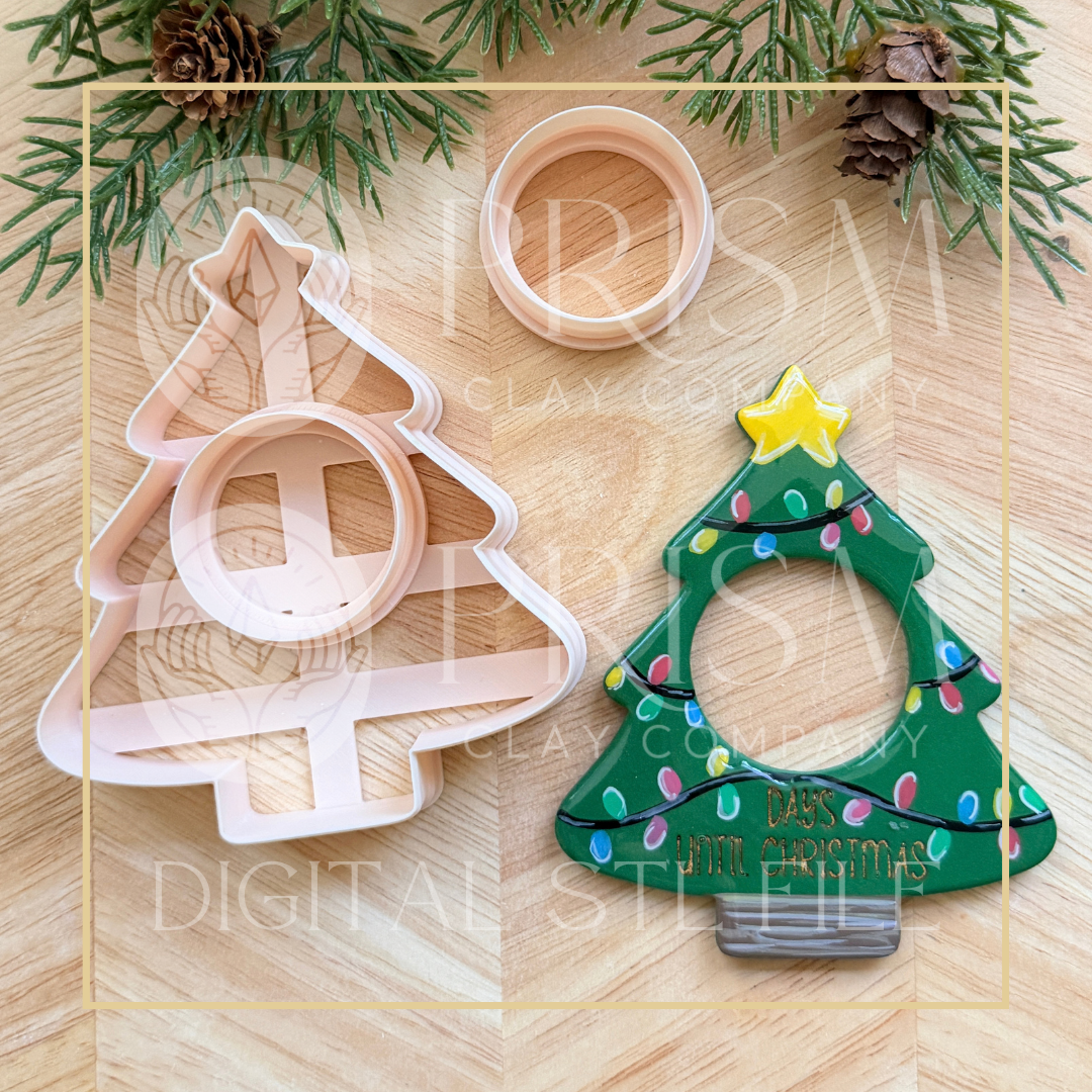 HOLIDAY/CHRISTMAS MOOD MAGNET STL FILE | Digital Instant Download | 3D Printing STL File | Polymer Clay Tool | Polymer Clay Cutter STL File