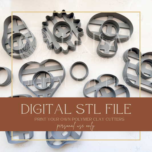 Mood Magnet STL File | Digital Instant Download | 3D Printing STL File | Polymer Clay Tool | Polymer Clay Cutter STL File