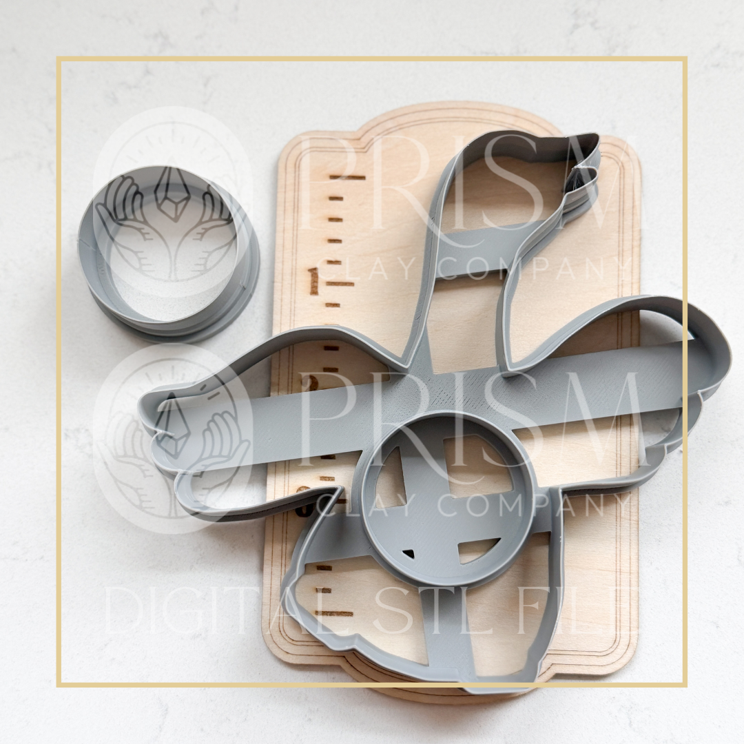 Mood Magnet STL File | Digital Instant Download | 3D Printing STL File | Polymer Clay Tool | Polymer Clay Cutter STL File
