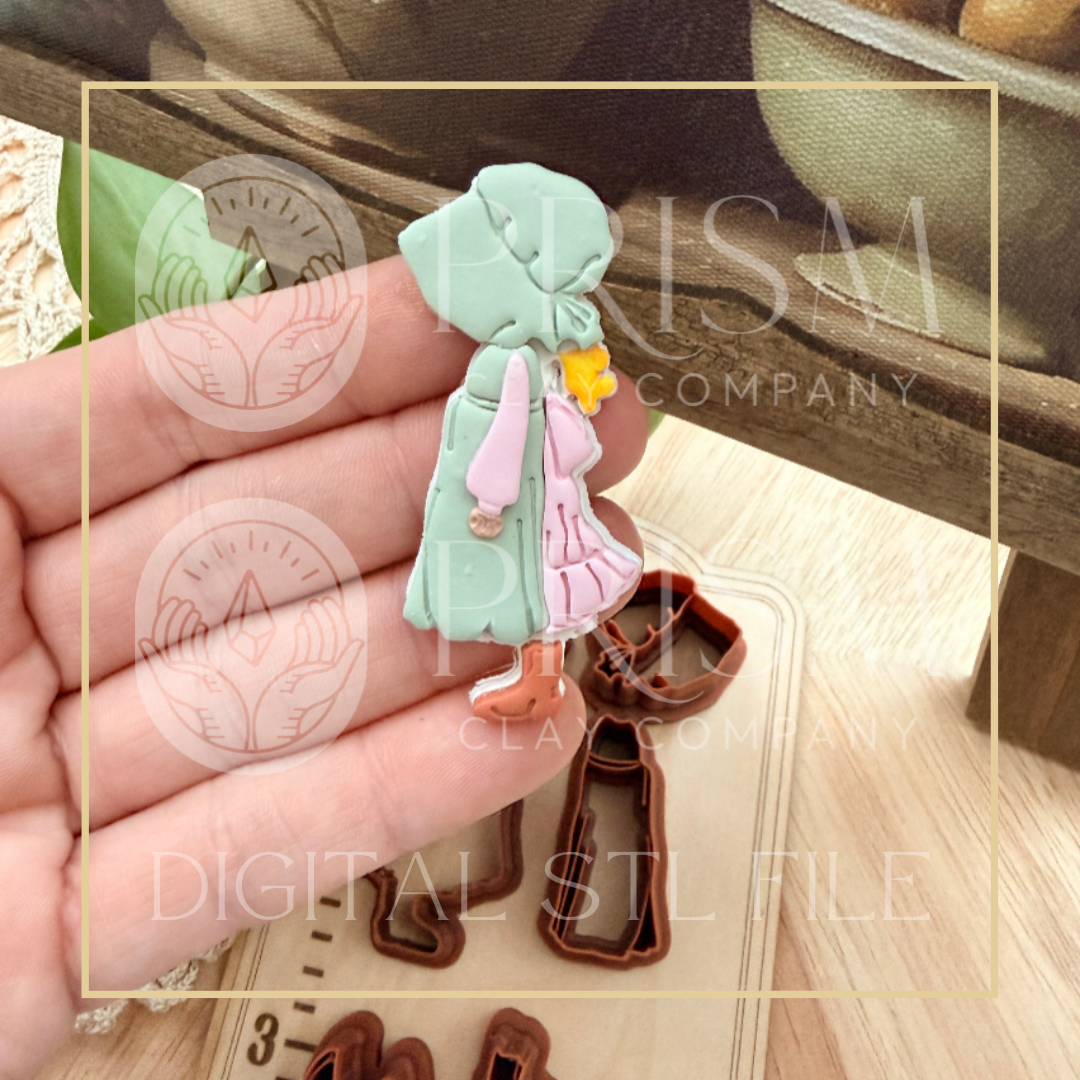 Holly Hobby Builder Cutter Set STL File | Digital Instant Download | 3D Printing STL File | Polymer Clay Tool | Polymer Clay Cutter STL File