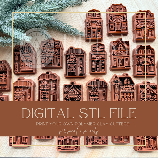 SPICE VILLAGE Bundle STL File | Digital Instant Download | 3D Printing STL File | Polymer Clay Tool | Polymer Clay Cutter STL File