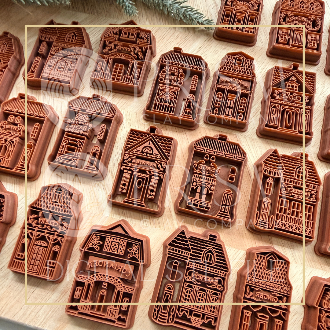 SPICE VILLAGE Bundle STL File | Digital Instant Download | 3D Printing STL File | Polymer Clay Tool | Polymer Clay Cutter STL File