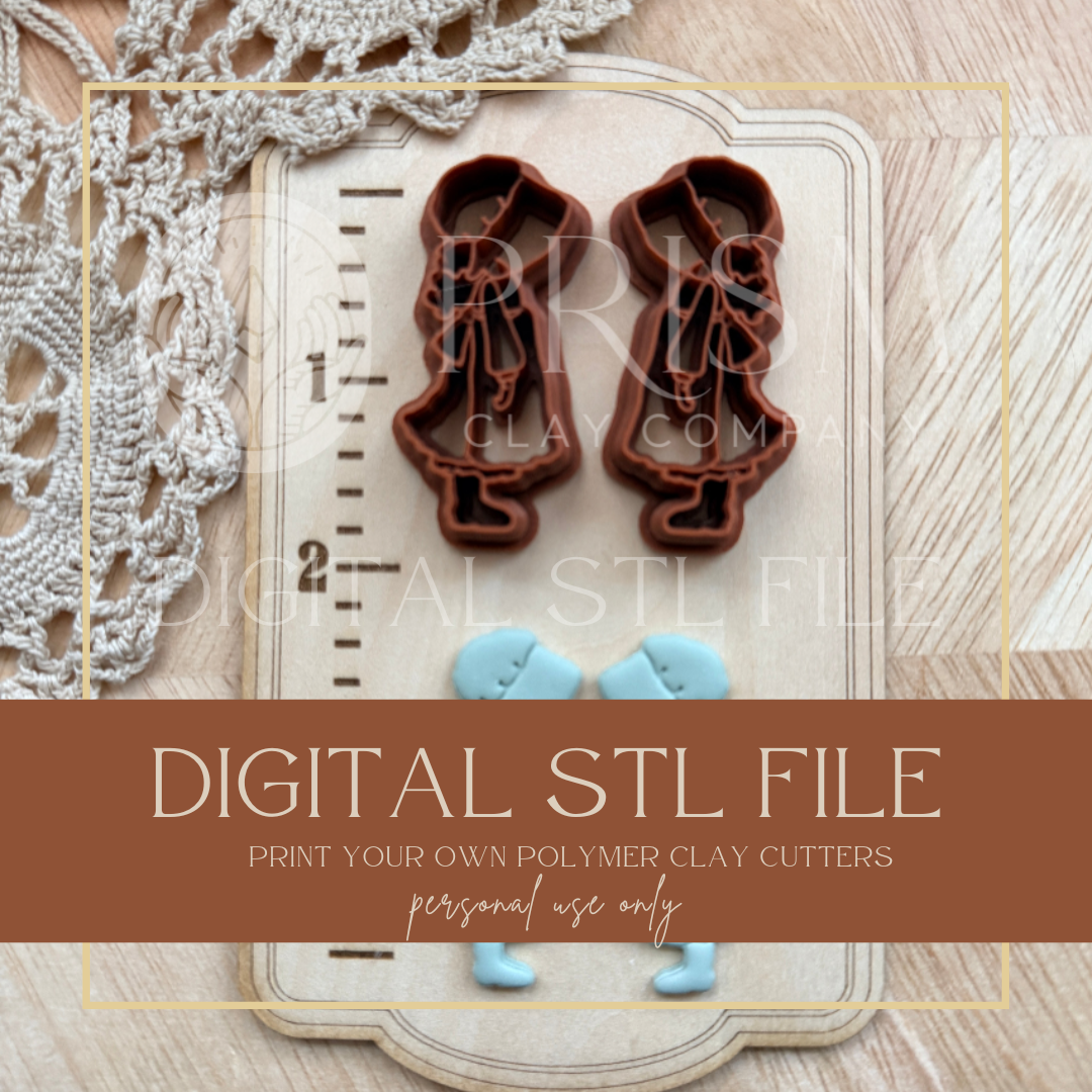 Holly Hobby Clay Cutter STL File | Digital Instant Download | 3D Printing STL File | Polymer Clay Tool | Polymer Clay Cutter STL File
