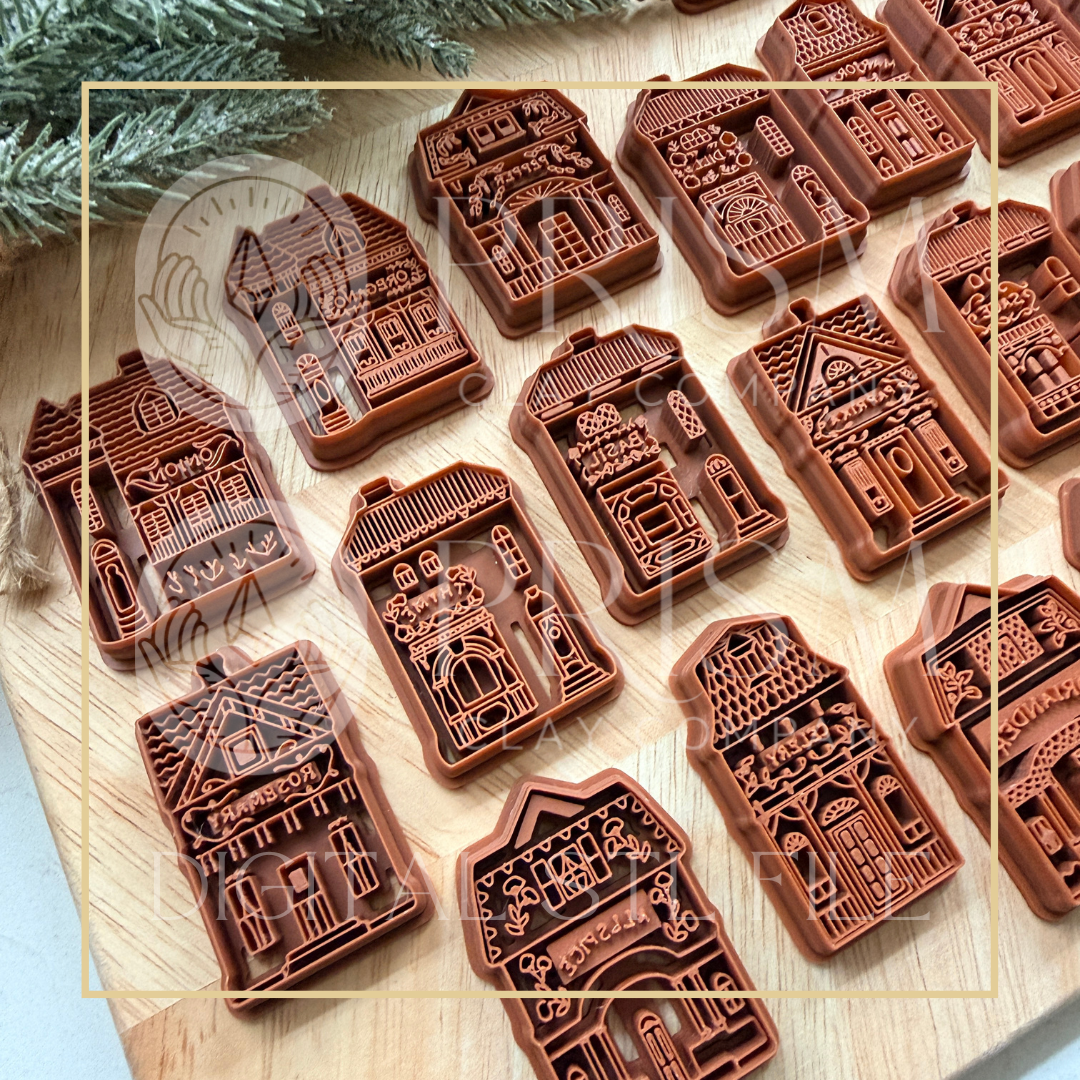 SPICE VILLAGE Bundle STL File | Digital Instant Download | 3D Printing STL File | Polymer Clay Tool | Polymer Clay Cutter STL File
