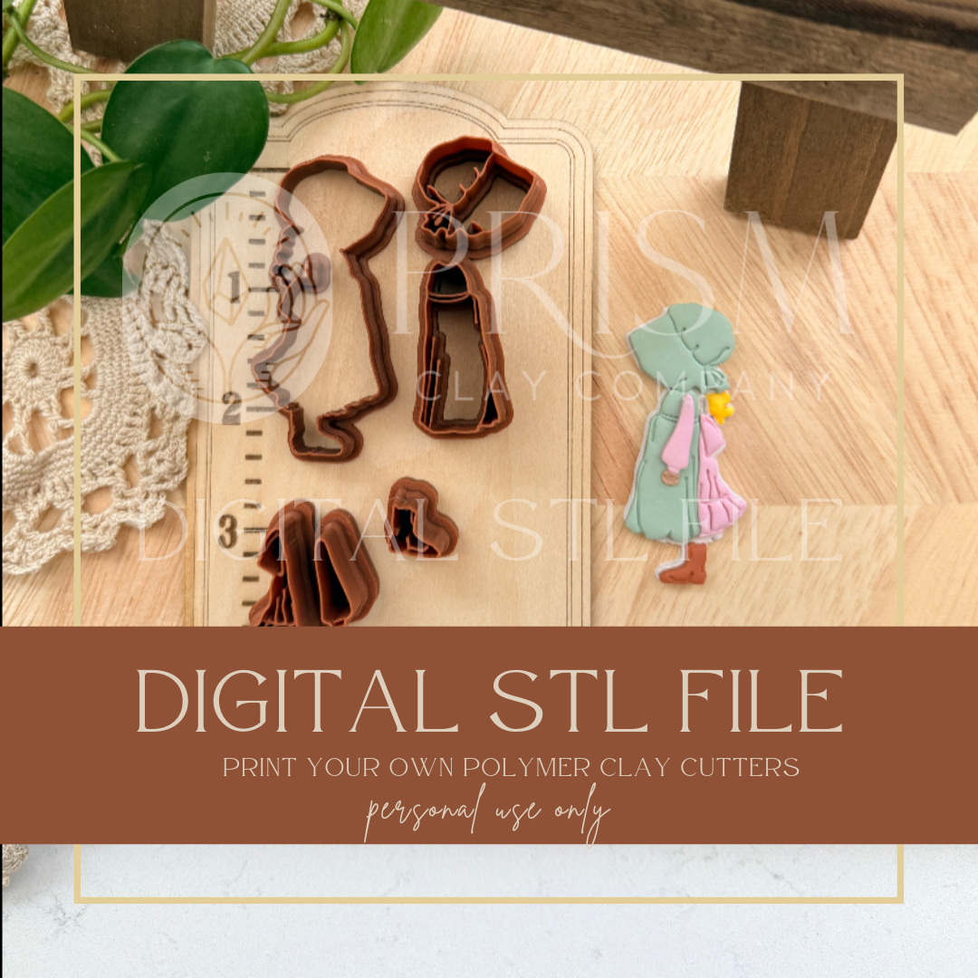Holly Hobby Builder Cutter Set STL File | Digital Instant Download | 3D Printing STL File | Polymer Clay Tool | Polymer Clay Cutter STL File