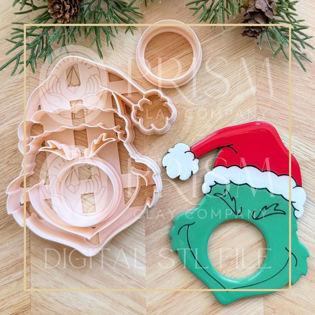 HOLIDAY/CHRISTMAS MOOD MAGNET STL FILE | Digital Instant Download | 3D Printing STL File | Polymer Clay Tool | Polymer Clay Cutter STL File