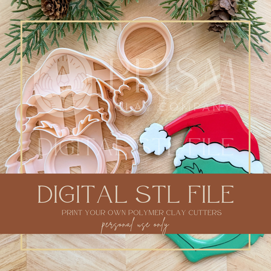 HOLIDAY/CHRISTMAS MOOD MAGNET STL FILE | Digital Instant Download | 3D Printing STL File | Polymer Clay Tool | Polymer Clay Cutter STL File