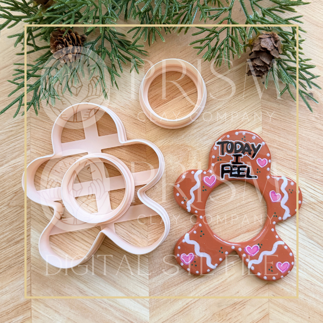 HOLIDAY/CHRISTMAS MOOD MAGNET STL FILE | Digital Instant Download | 3D Printing STL File | Polymer Clay Tool | Polymer Clay Cutter STL File