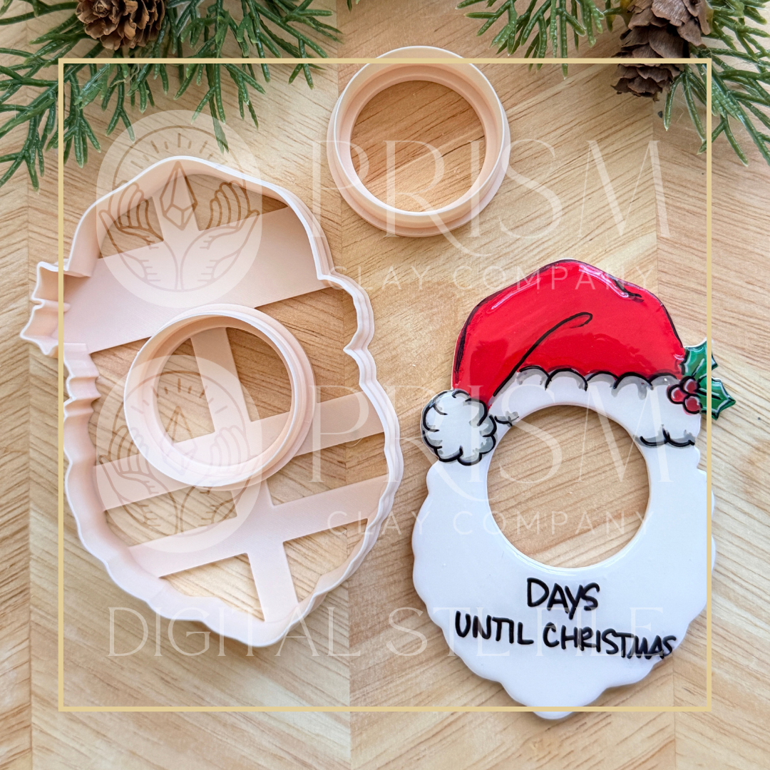 HOLIDAY/CHRISTMAS MOOD MAGNET STL FILE | Digital Instant Download | 3D Printing STL File | Polymer Clay Tool | Polymer Clay Cutter STL File