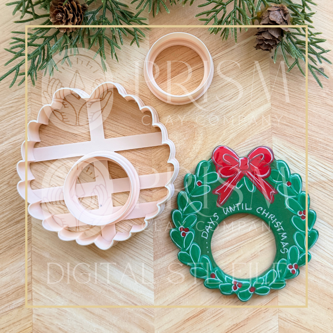 HOLIDAY/CHRISTMAS MOOD MAGNET STL FILE | Digital Instant Download | 3D Printing STL File | Polymer Clay Tool | Polymer Clay Cutter STL File