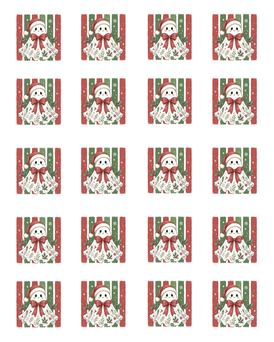 TILE 25 CHRISTMAS GHOST TILE TRANSFER PAPER | TRANSFER PAPER & CLAY CUTTER