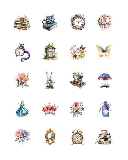 PCC 2367 ALICE IN WONDERLAND Transfer Paper | THE CHARM BAR