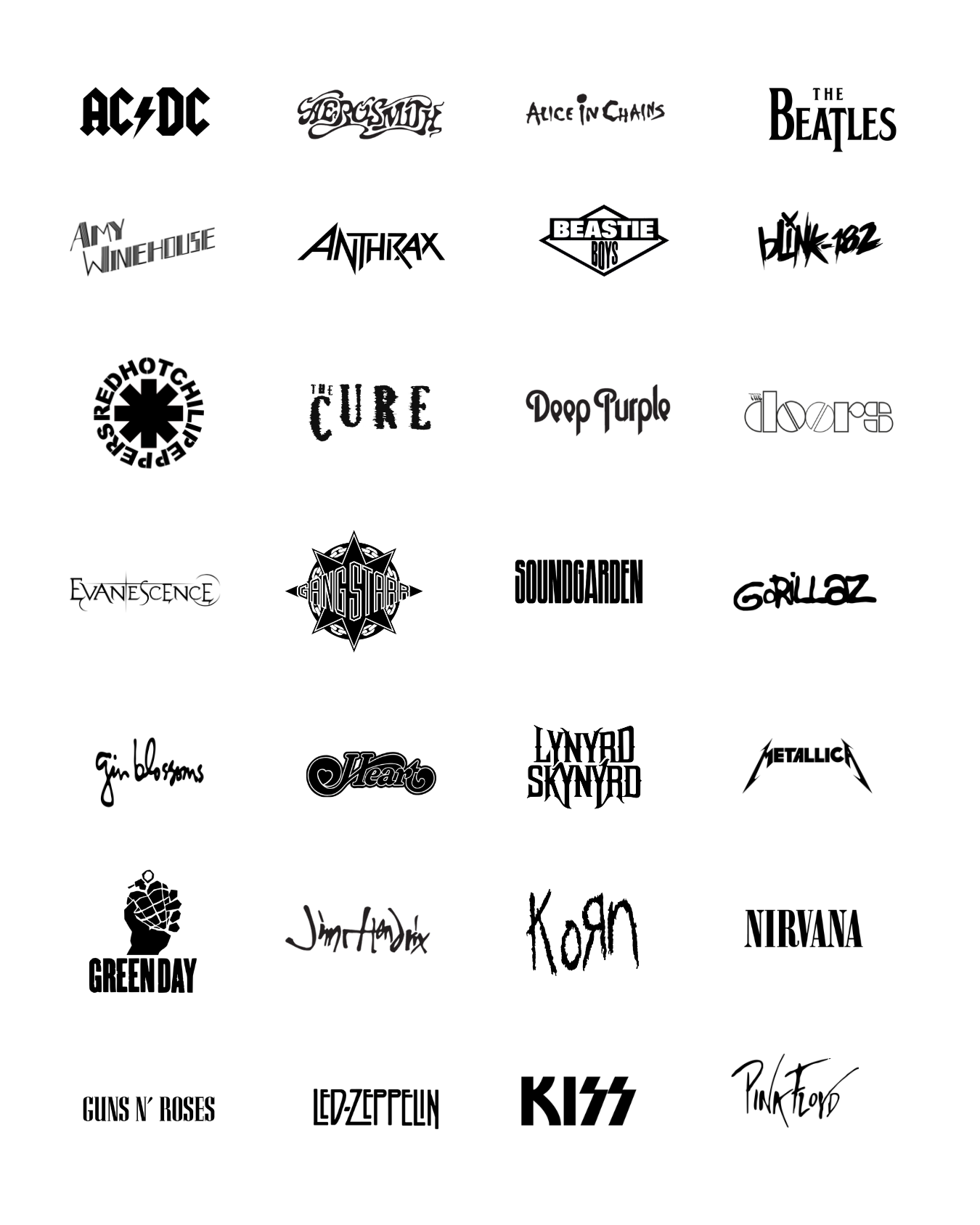 PCC 2352 ROCKBANDS 2PC  Transfer Paper | THE CHARM BAR