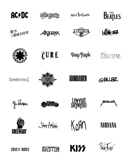PCC 2352 ROCKBANDS 2PC  Transfer Paper | THE CHARM BAR