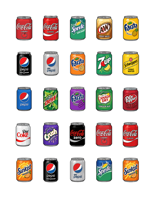 PCC 2358 SODA CANS Transfer Paper | THE CHARM BAR