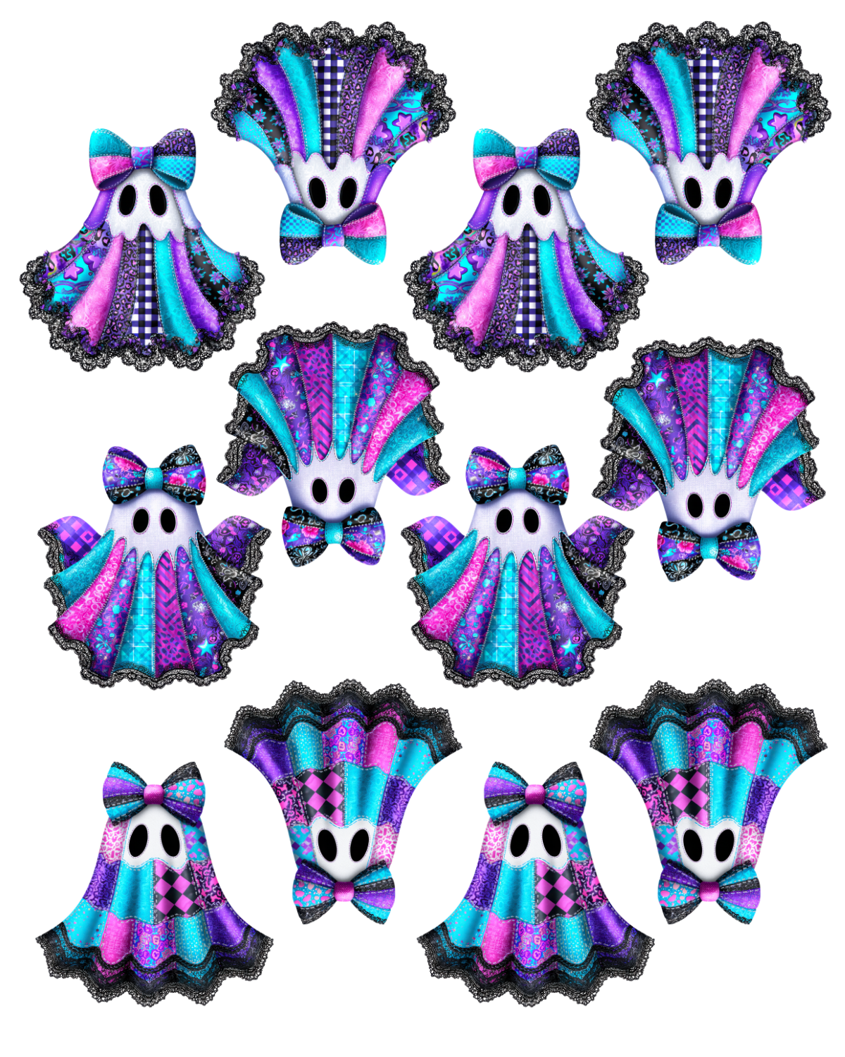 PCC 252 NEON GHOST PAPER CUTTER BUNDLE | TRANSFER PAPER FOR POLYMER CLAY