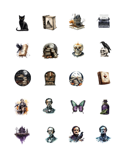 PCC 2344 POE BOOKS Transfer Paper | THE CHARM BAR
