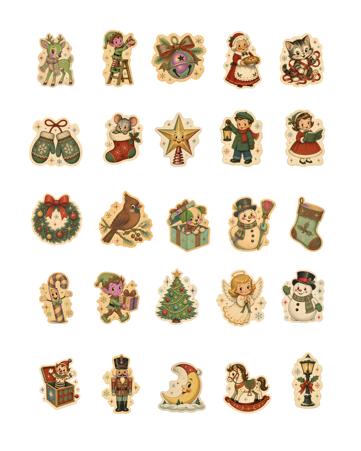PCC 2373 ANTIQUE STICKER CHRISTMAS Transfer Paper | THE CHARM BAR