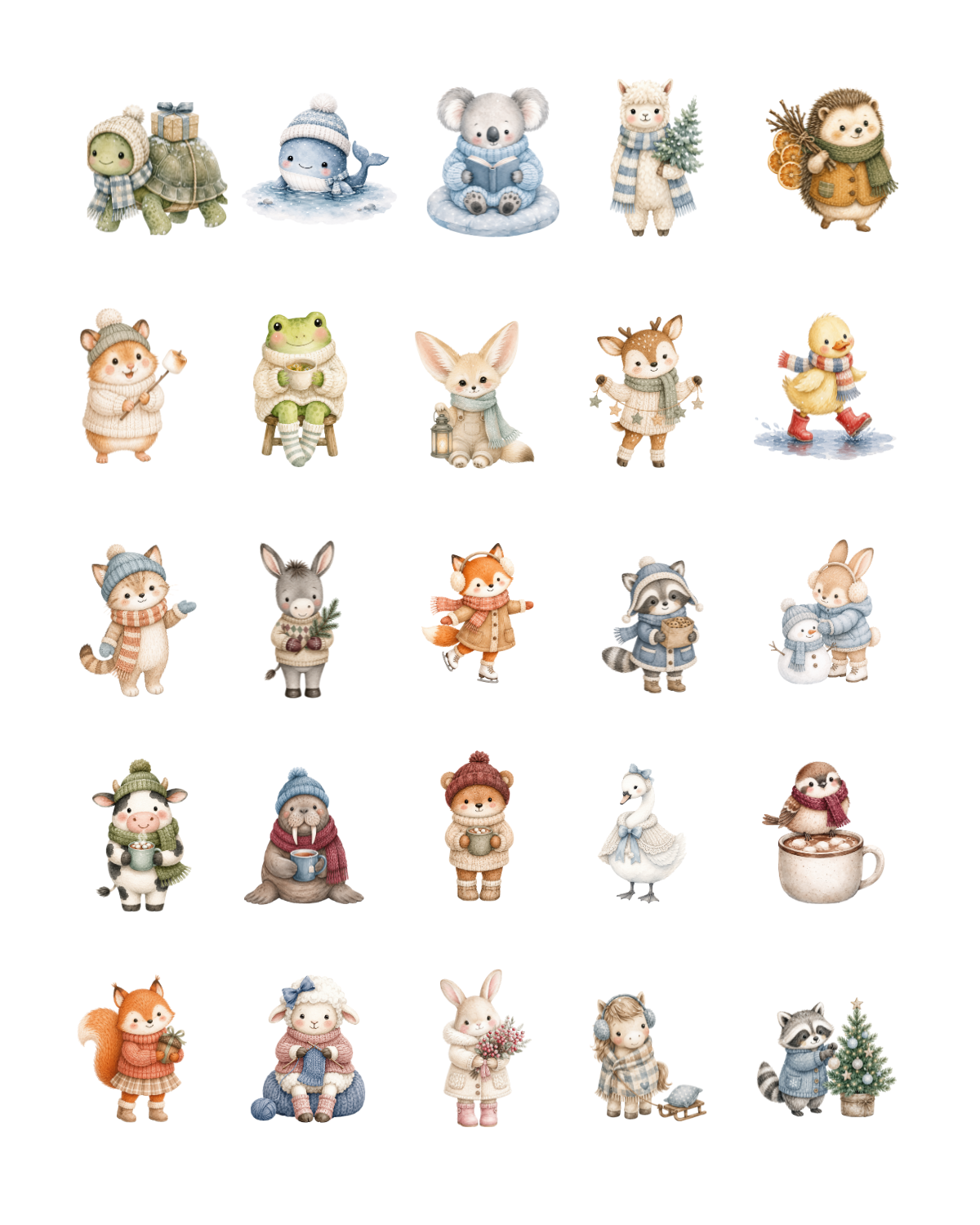 PCC 2386 WINTER ANIMALS Transfer Paper | THE CHARM BAR