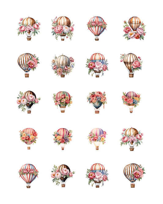 PCC 2219 HOT AIR BALLOONS Transfer Paper | THE CHARM BAR