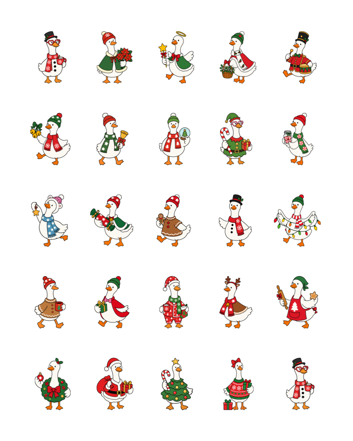 PCC 2376 CHRISTMAS GEESE Transfer Paper | THE CHARM BAR