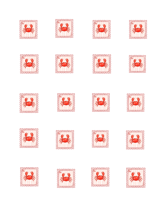 PCC 2291 CRAB STAMPS Transfer Paper | THE CHARM BAR