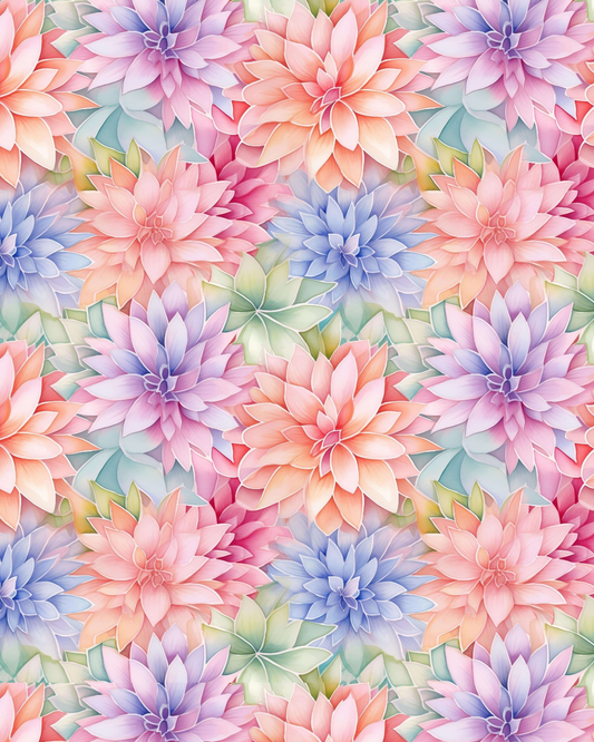 FLORAL001 TRANSFER PAPER | POLYMER CLAY IMAGE SHEET