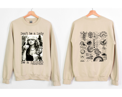 Stevie Nicks "Be A Legend" | Fleetwood Mac Track List | Dark Print | Gildan 18000 Unisex Heavy Blend™ Crewneck Sweatshirt