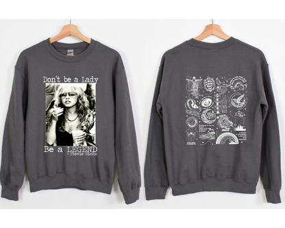 Stevie Nicks "Be A Legend" | Fleetwood Mac Track List | Light Print | Gildan 18000 Unisex Heavy Blend™ Crewneck Sweatshirt