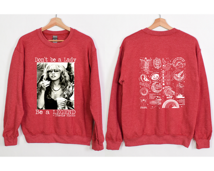 Stevie Nicks "Be A Legend" | Fleetwood Mac Track List | Light Print | Gildan 18000 Unisex Heavy Blend™ Crewneck Sweatshirt