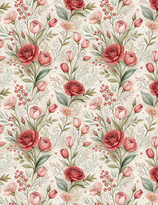 VAL 001 Transfer Paper | VALENTINE | POLYMER CLAY IMAGE TRANSFERS