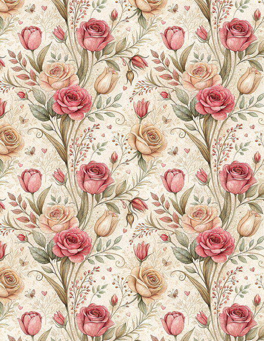 VAL 002 Transfer Paper | VALENTINE | POLYMER CLAY IMAGE TRANSFERS