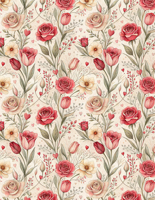 VAL 003 Transfer Paper | VALENTINE | POLYMER CLAY IMAGE TRANSFERS