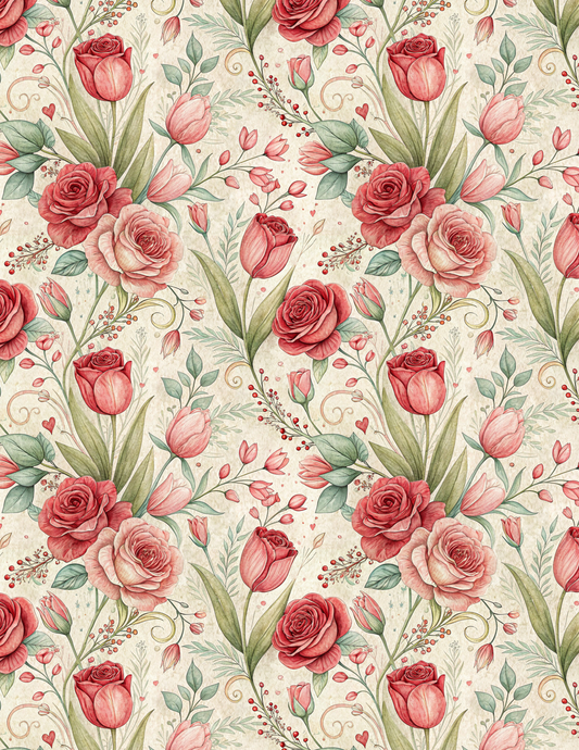 VAL 004 Transfer Paper | VALENTINE | POLYMER CLAY IMAGE TRANSFERS