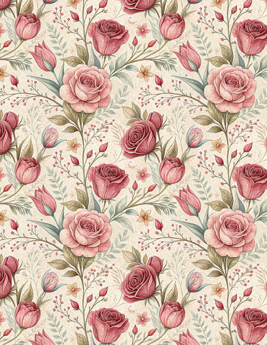 VAL 005 Transfer Paper | VALENTINE | POLYMER CLAY IMAGE TRANSFERS