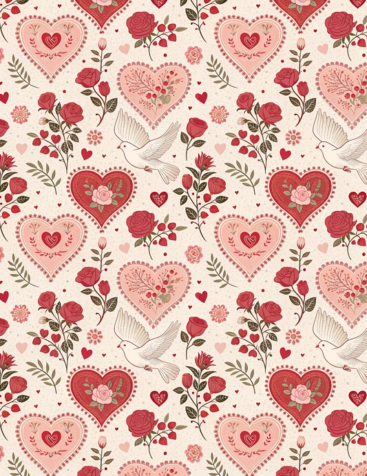 VAL 012 Transfer Paper | VALENTINE | POLYMER CLAY IMAGE TRANSFERS