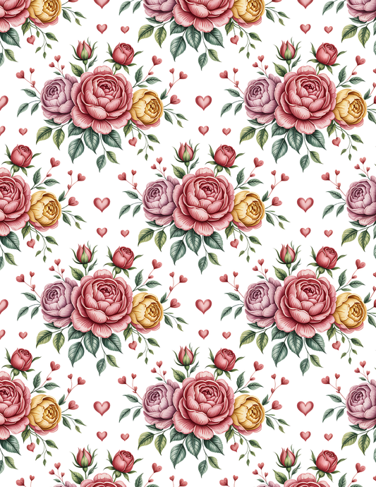 VAL 029 Transfer Paper | VALENTINE | POLYMER CLAY IMAGE TRANSFERS