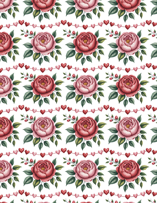 VAL 030 Transfer Paper | VALENTINE | POLYMER CLAY IMAGE TRANSFERS